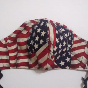 Facemask American Flag 3ply Filter Pocket Nice